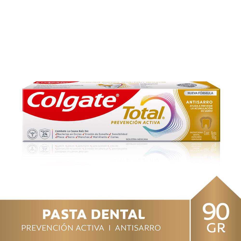 Total 12 Crema Dental Anticaries Con Flúor Antisarro 90 grs