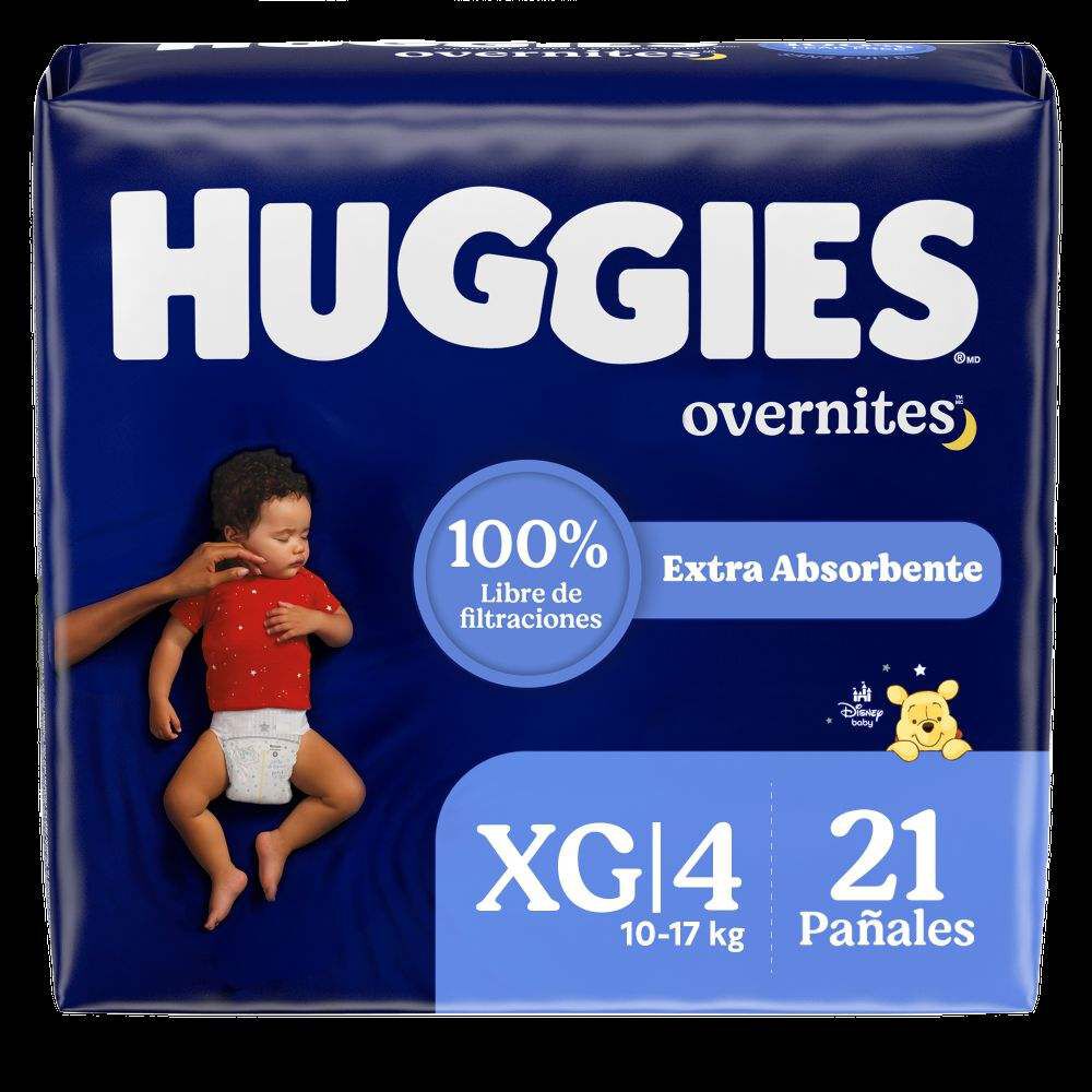 Pañales Nocturnos Huggies Overnites XG 21 Un