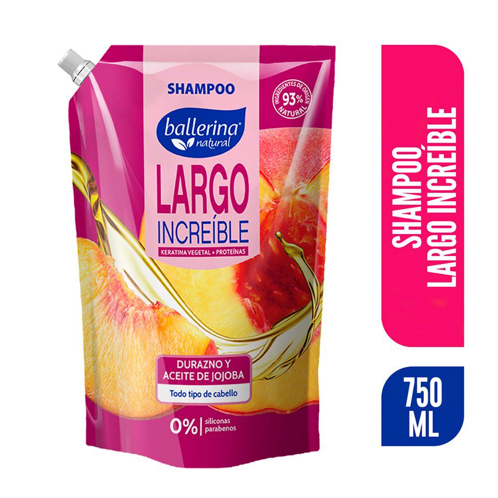 Shampoo-Largo-Increíble-Durazno/Aceite-Jojoba-Todo-Tipo-Cabello-750-ml-imagen