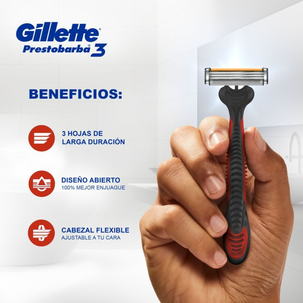 Máquina-de-Afeitar-Prestobarba-3-hombre-4-Maquinas-imagen-4