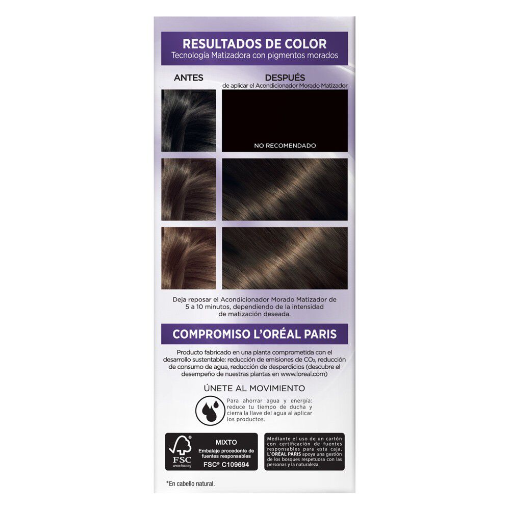 Excellence Coloración Triple Cuidado 7.17 Rubio Cenizo