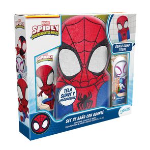 Set-de-Baño-Spiderman,-Shampoo-+-Jabon-+-Guante-de-Baño-Rojo-imagen