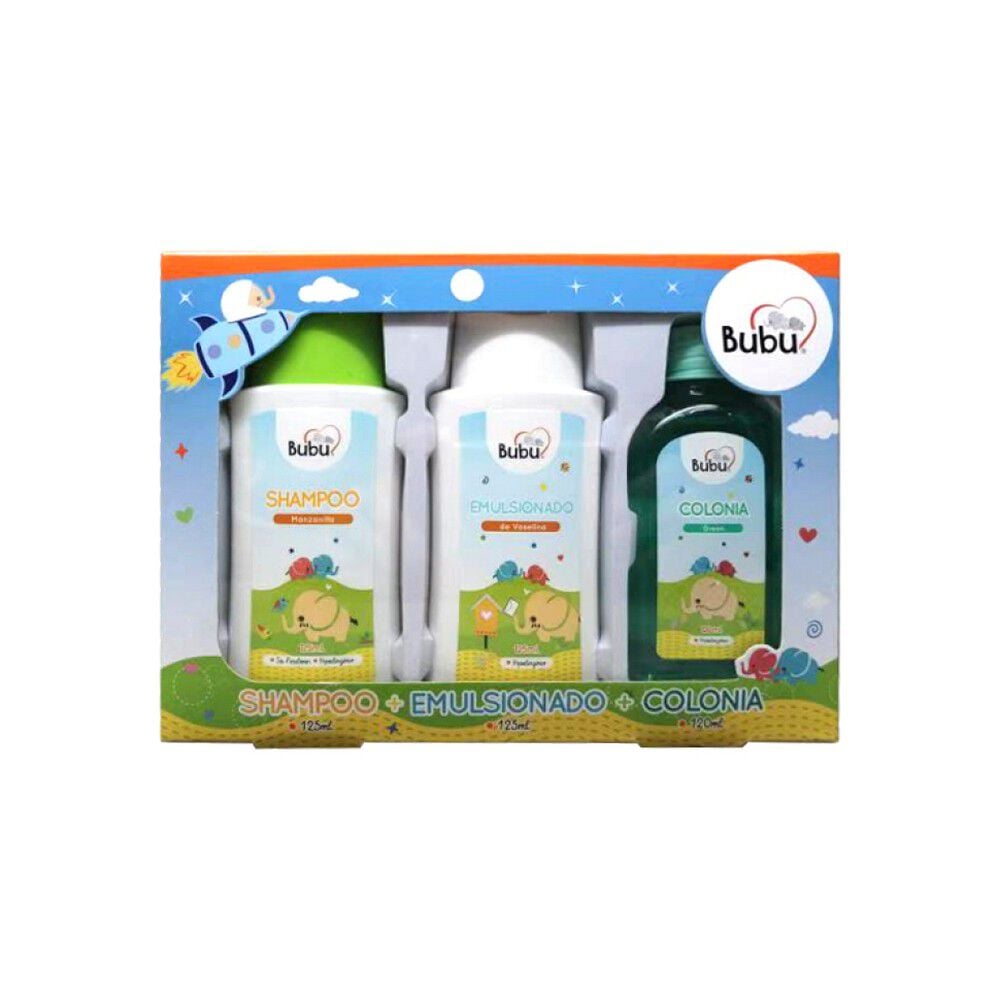 Set Shampoo 120ml + Emulsionado 120ml + Colonia Green 125ml