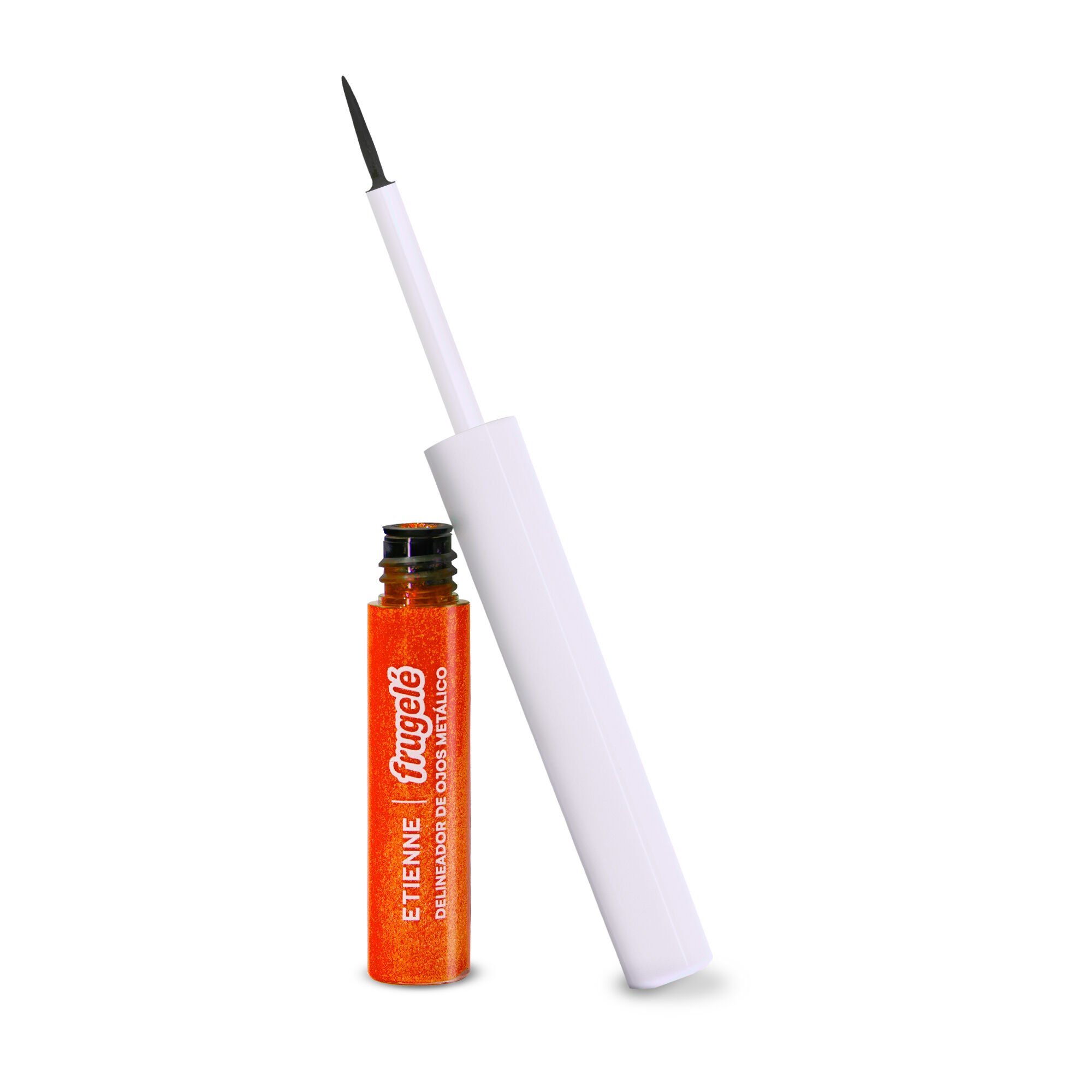Delineador De Ojos Liquido Metalico Frugele Candy Orange