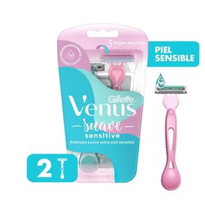Venus-Simply-3-Sensitive-Maquina-de-Afeitar-Desechable-3-Hojas-Mujer-x2-imagen