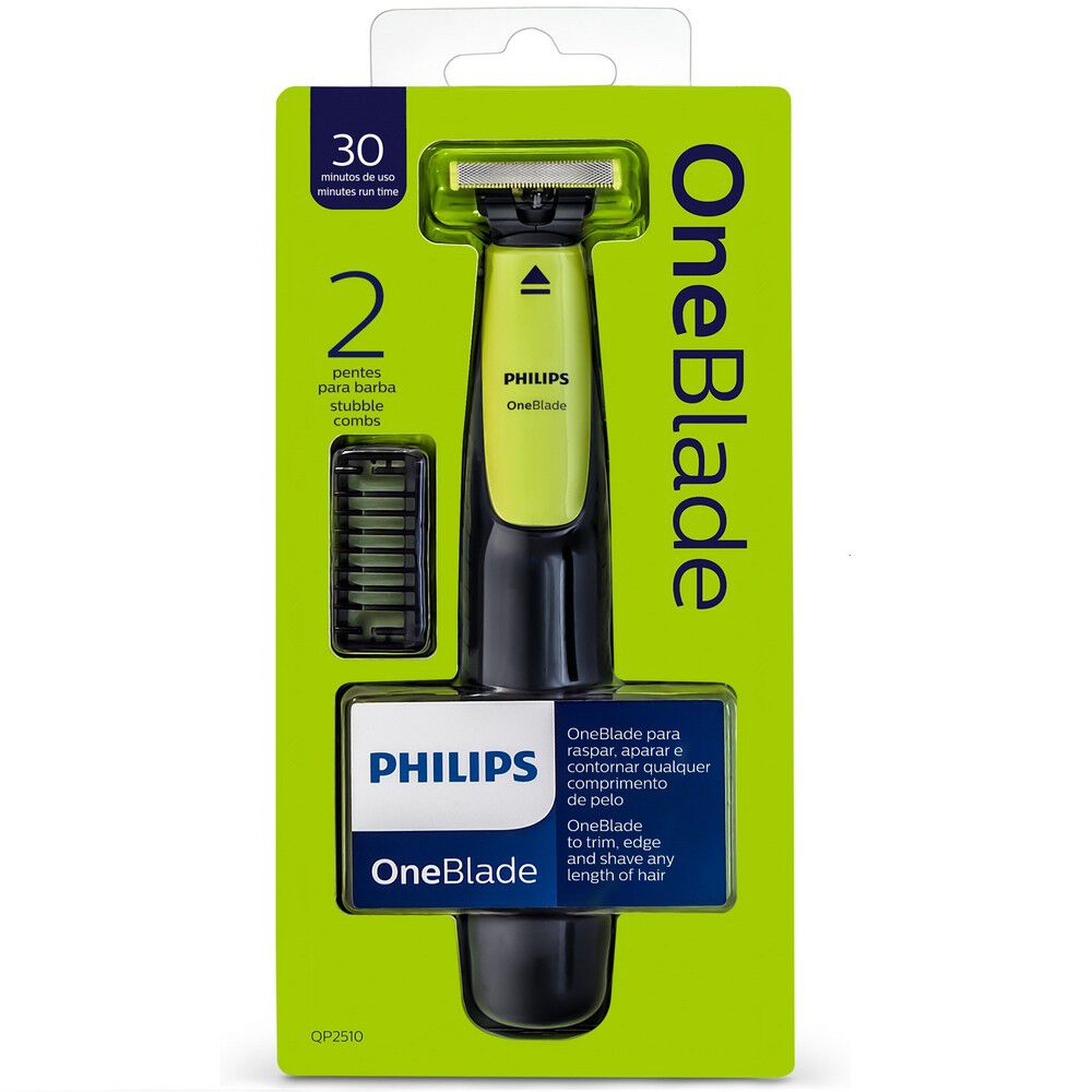 Máquina-de-Afeitar-Philips-OneBlade-+-Peines-Para-Barba-x2-imagen