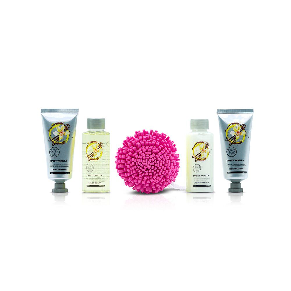 Set-Crema-Manos-Vainilla-50-mL-X2-+-Shower-Gel-100-mL-+-Esponja-+-Body-Loción-100-mL-imagen-3