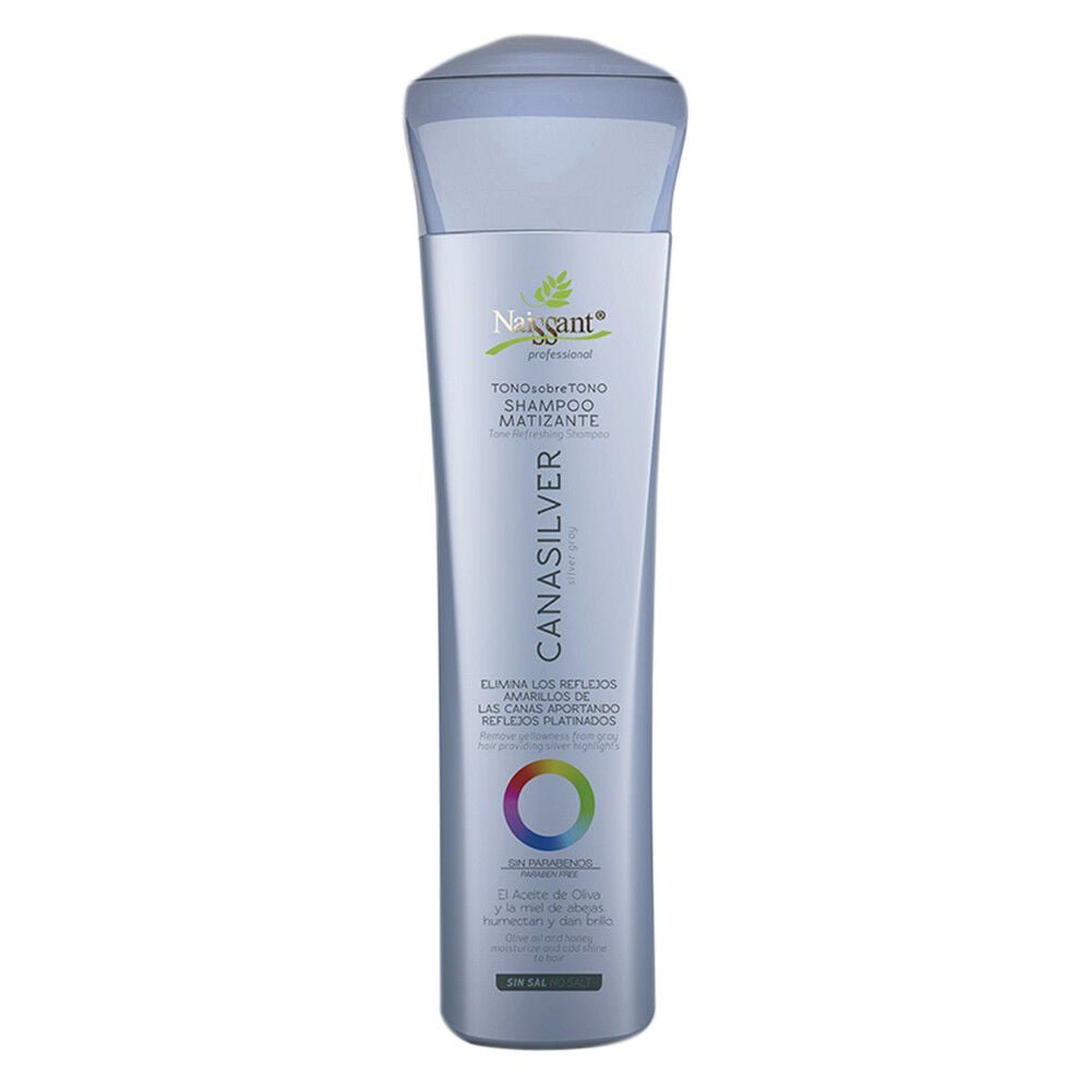 Shampoo Matizante Canas Silver Tono Sobre Tono sin Sal 300mL