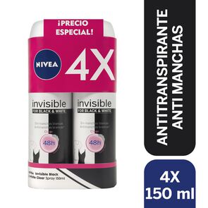Pack-4-Antitranspirantes-Black&White-Clear-48Hrs-150-mL-imagen