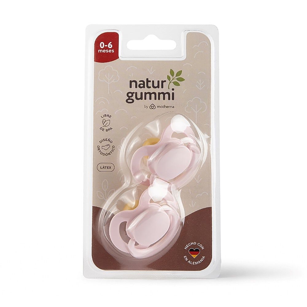 Chupete Latex  0-6M X2 Niña
