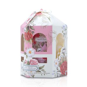 Romantic-Crema-Baño-+-Shower-Gel-+-Body-Locion-+-Esponja-imagen