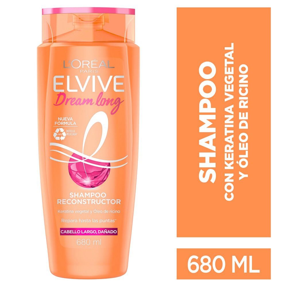 Shampoo Dream Long Reconstructor Cabello Largo Dañado 680 ml