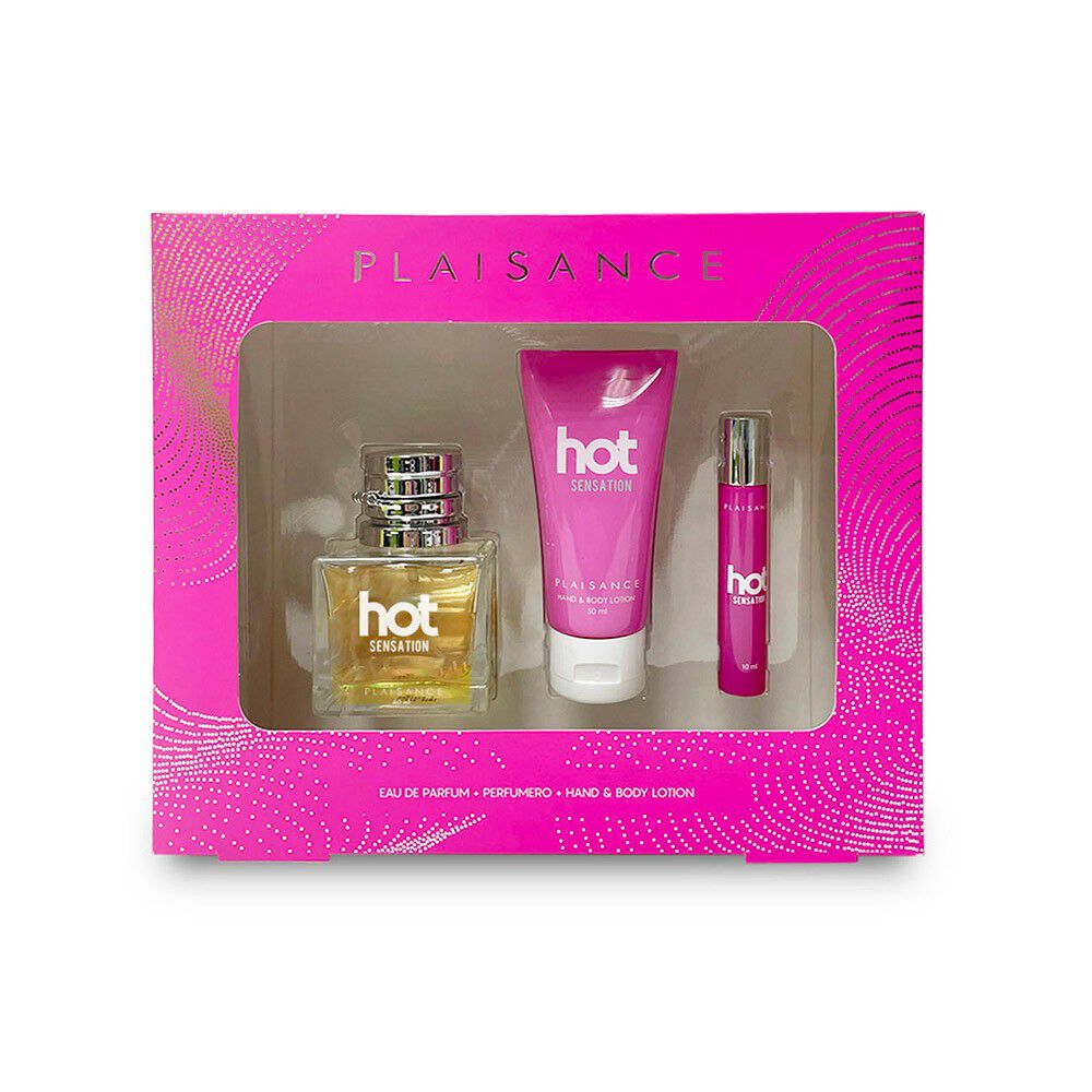 Set-Perfume-Hot-Sensation-EDP-50-ml-+-10-ml-+-Body-Lotion-imagen-1