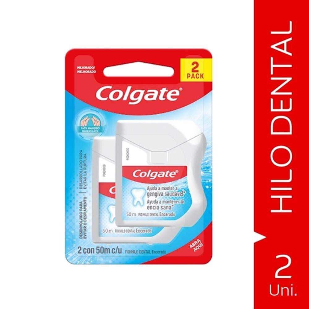 Hilo Dental con Cera de 50m Pack x 2