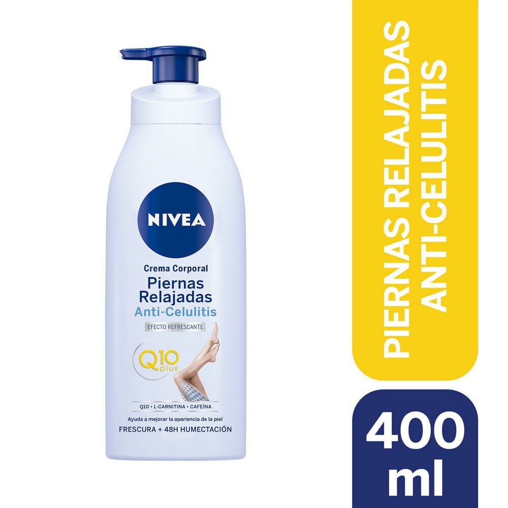 Crema Corporal  Q10 Piernas Relajadas Anticelulitis 400 Ml