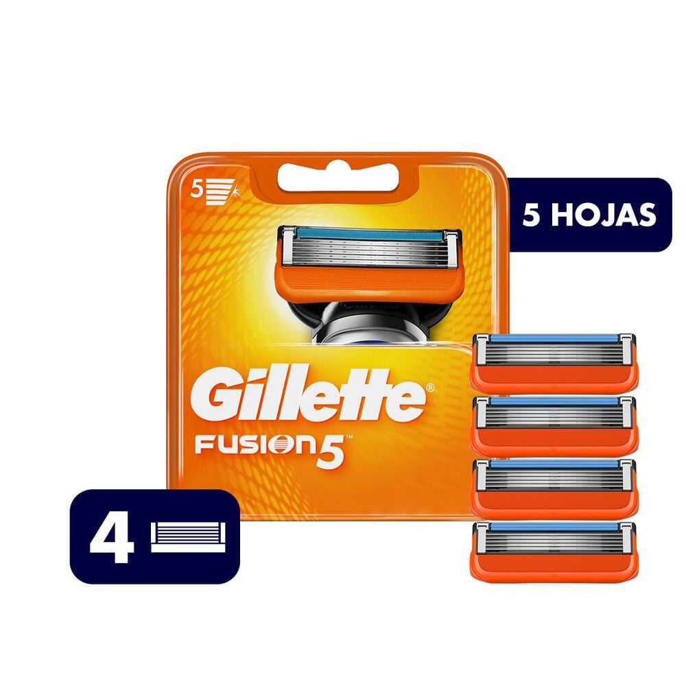 Cartuchos para afeitar Fusion5 4 Unidades
