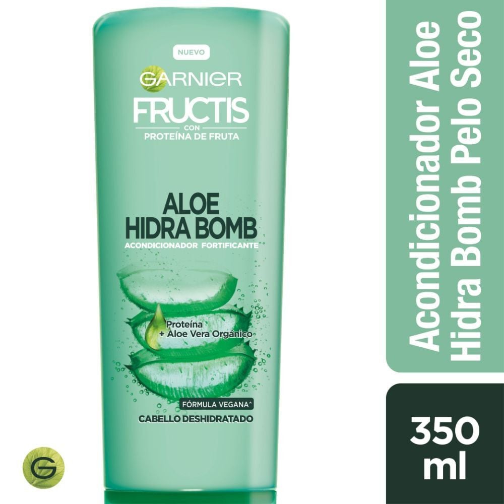 Acondicionador Aloe Hidra Bomb Cabello Deshidratado Fórmula Vegana 350 mL