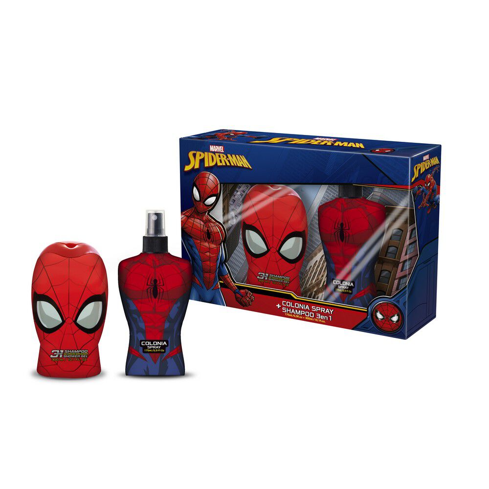 Marvel-Spider-Man-Colonia-Spray-175mL-+-Shampoo-3-en-1-300mL-imagen