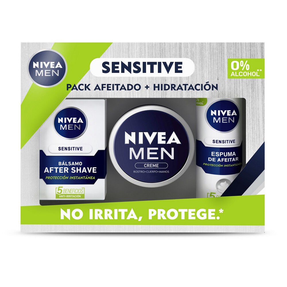 Pack-NIVEA-Men-Sensitive-Bálsamo-After-Shave-100-mL-+-Espuma-de-Afeitar-200-mL-+-Crema-hidratante-150-mL-imagen-2