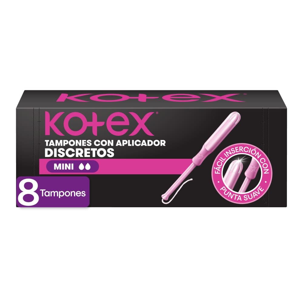 Tampones Kotex  Mini Aplicador 8Un