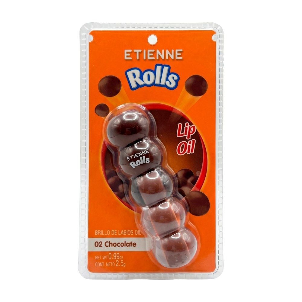 Etienne X Rolls Lip Oil Tono Chocolate