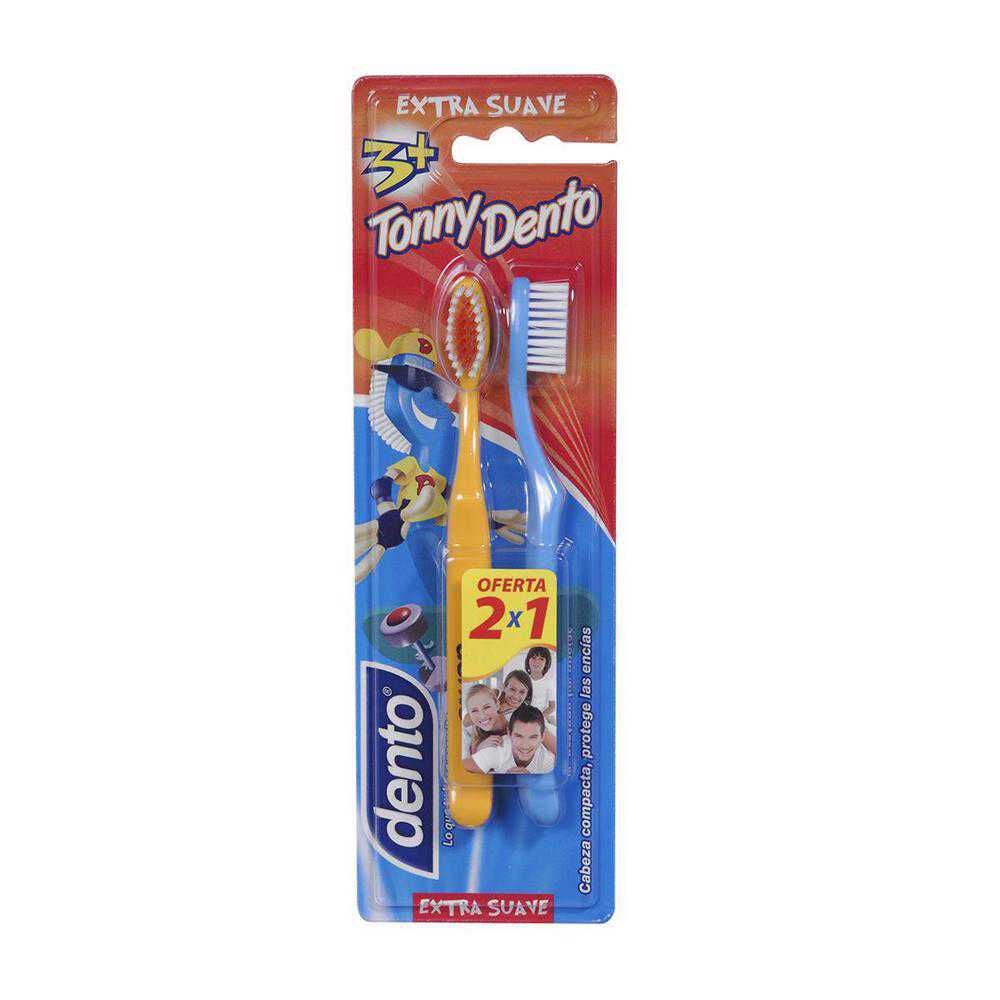 Pack Cepillo Dental Infantil 3 + Extra Suave 2X1