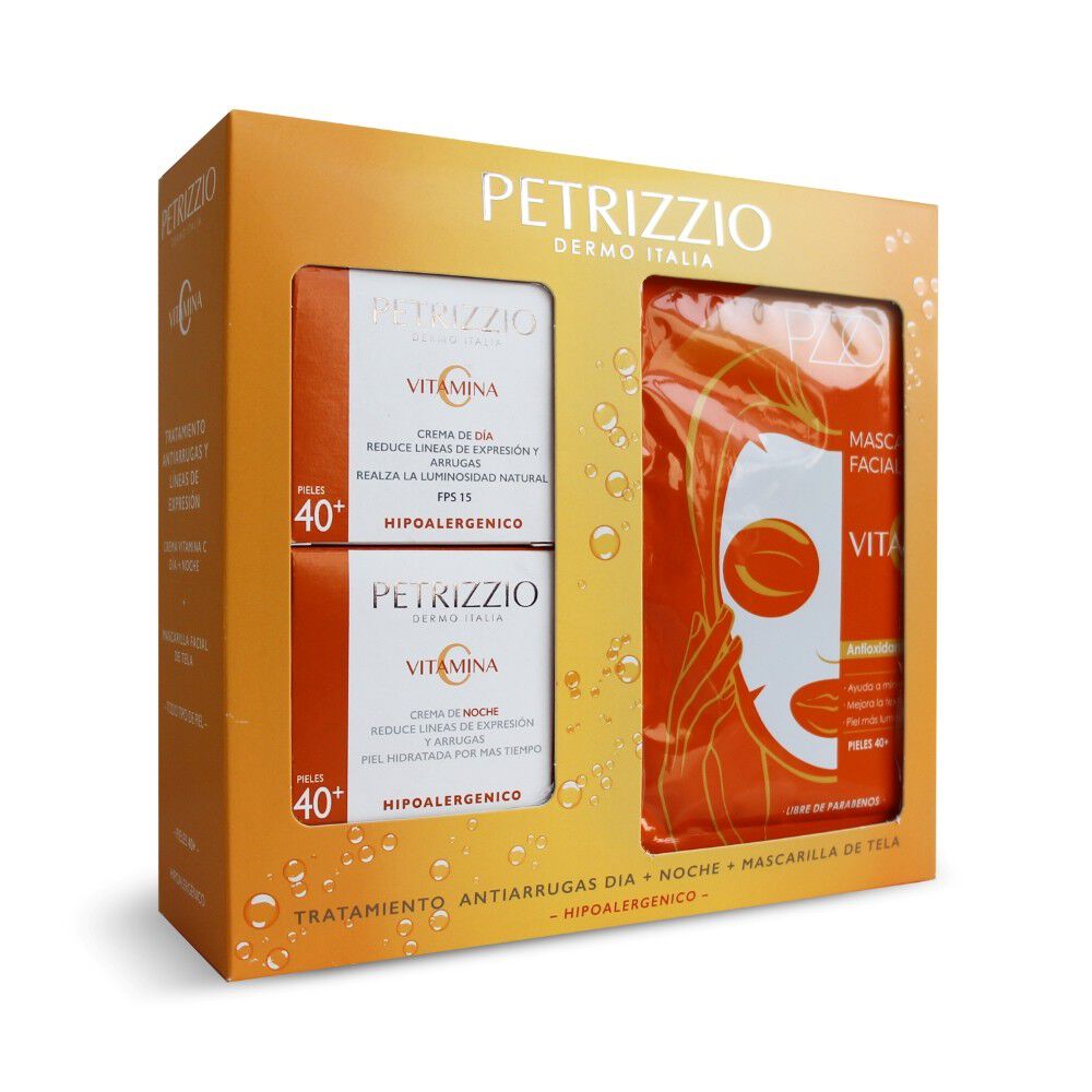 Vitamina-C-40-+-Crema-Día-50-grs-+-Crema-Noche-50-grs-+-Mascarilla-de-Tela-imagen-2