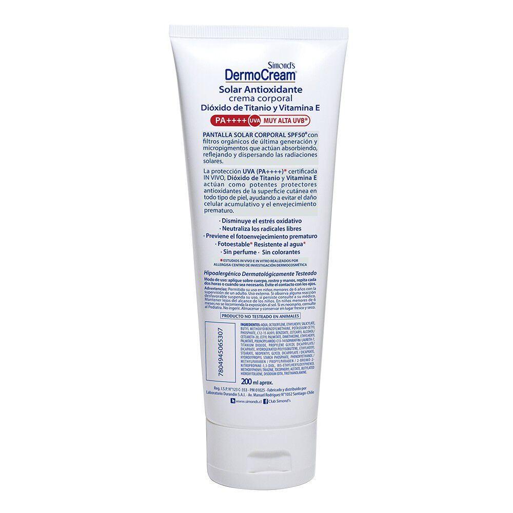 Pantalla-Solar-Corporal-Spf50+-Uvb/Uva-Antioxidante-200-mL-imagen-2