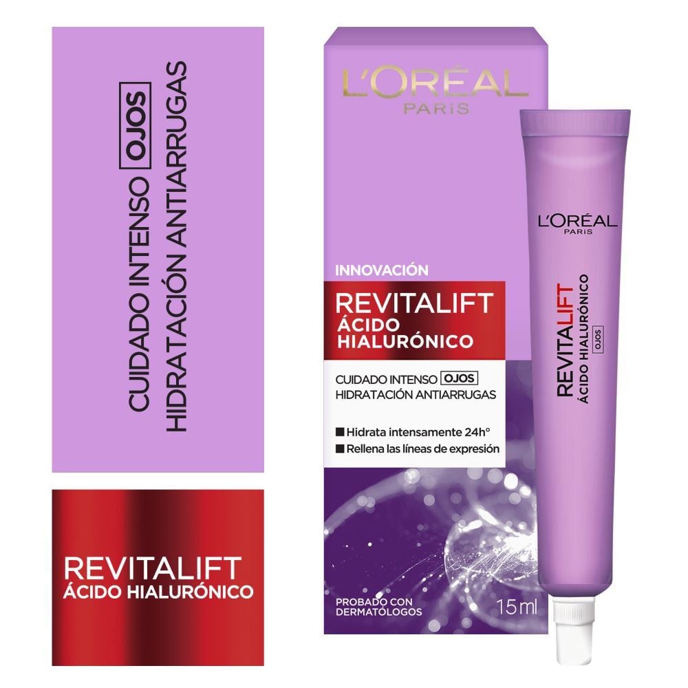 Contorno Ojos Anti-Arrugas Revitalift Ácido Hialurónico 15 mL