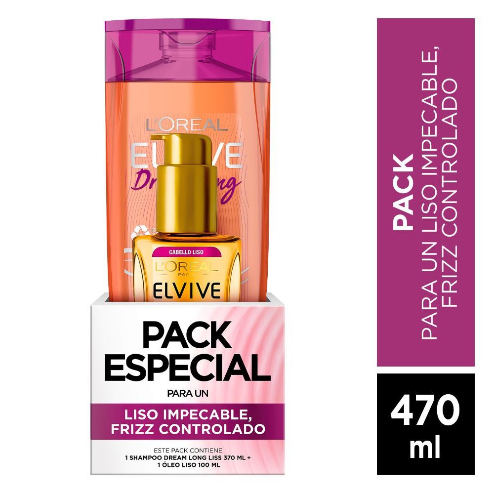 Pack-Dream-Long-Liss-Especial-Shampoo-370-ml-+-Óleo-Extraordinario-Liso-100-ml--imagen-1