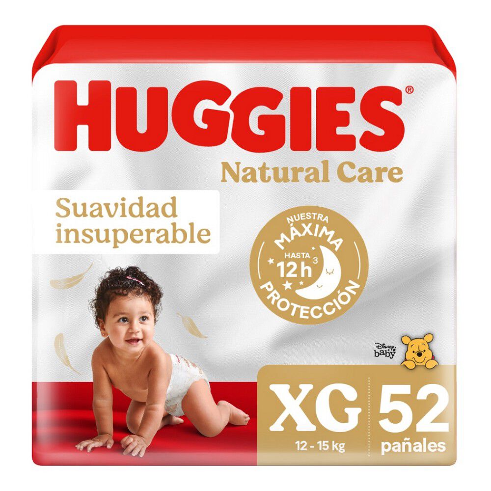 Pañal-Huggies-Natural-Care-XG-52-unidades-imagen-1