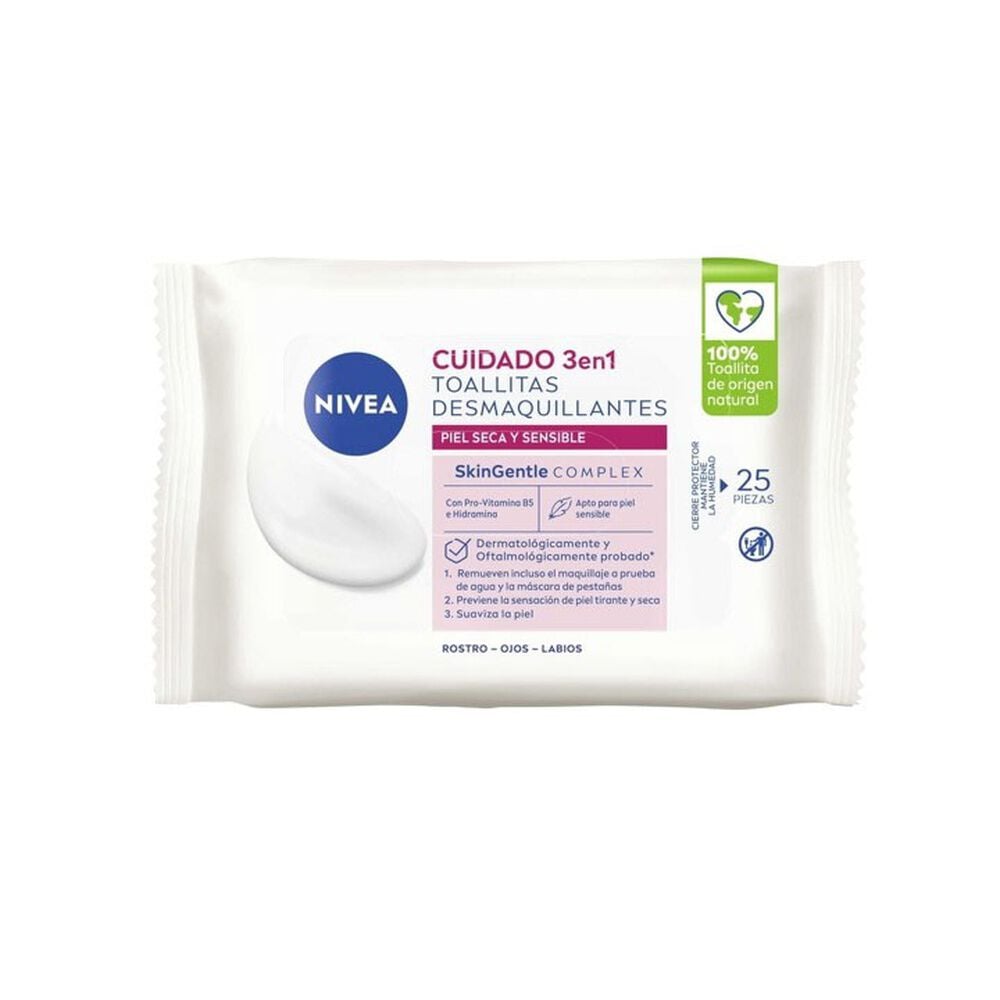 Toallitas Desmaquillantes Suaves Piel Seca 25 Uds