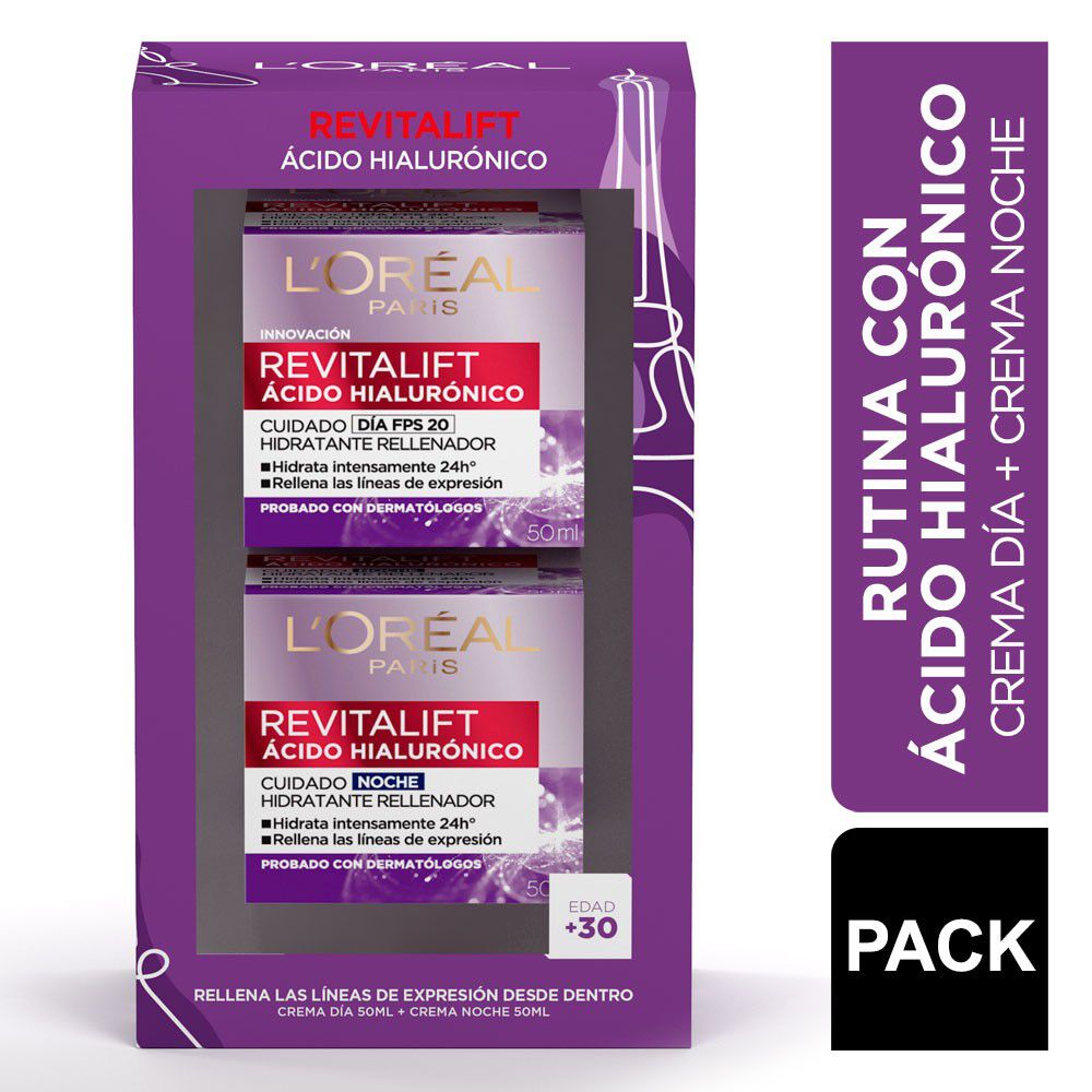 Revitalift-Acido-Hialuronico-Crema-Facial-Día-con-Protección-Solar-20-50-mL-+-Crema-Facial-Noche-50-mL-imagen