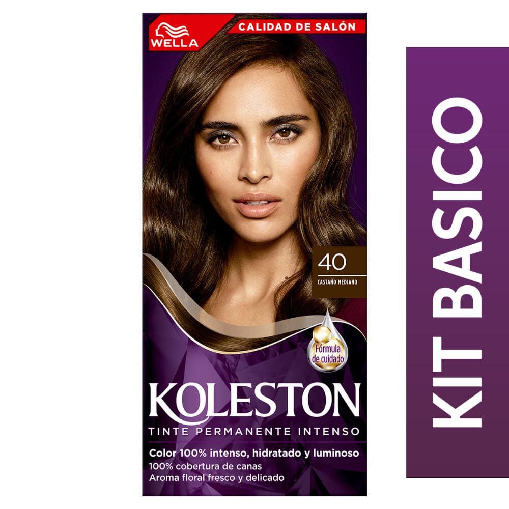Coloracion Permanente Tintura de  100 mL Color Castaño Medio