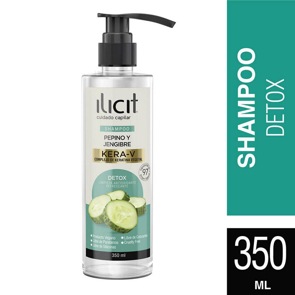 Shampoo Pepino y Jengibre Kera-V Detox 350mL