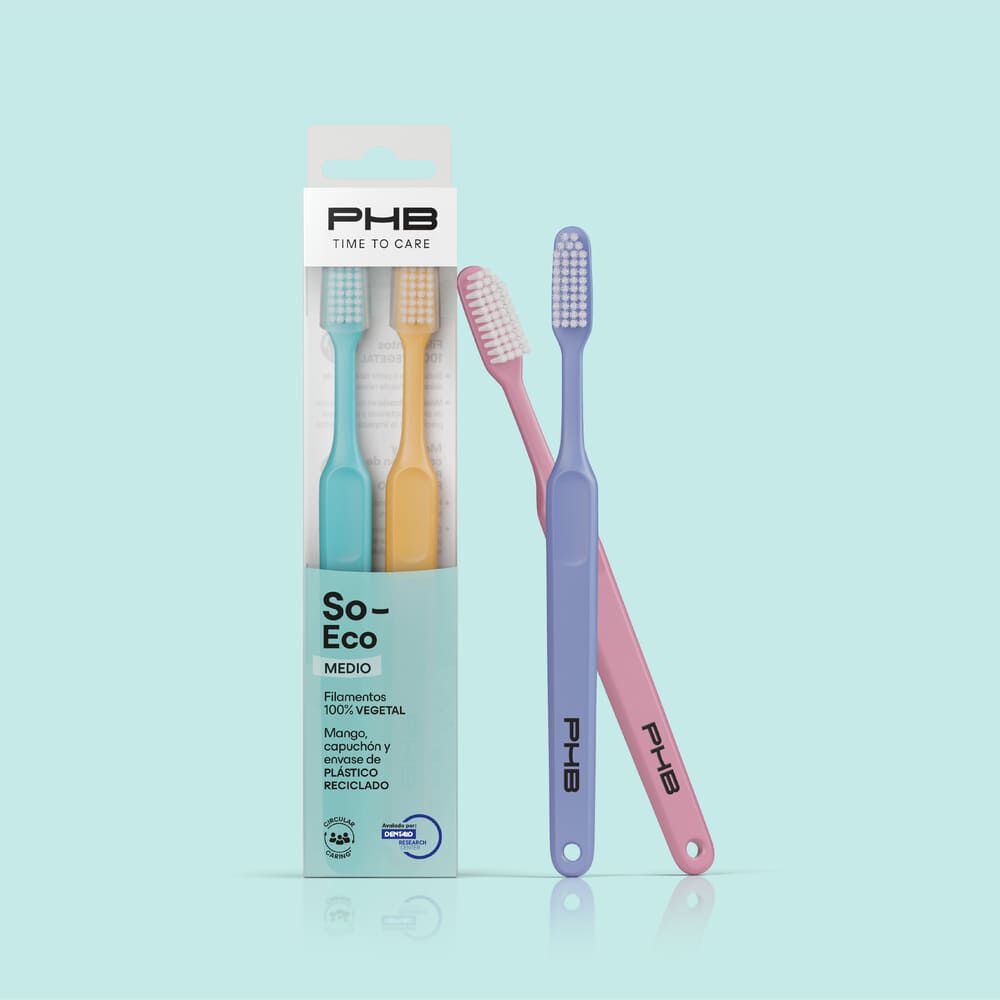 Pack Duplo Cepillo Dental Medio Time To Care® So Eco