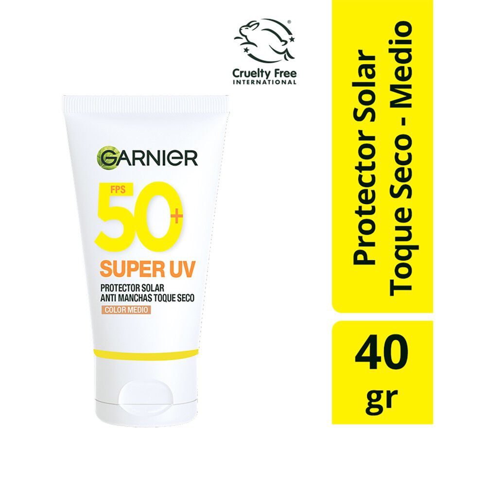 Super UV Protector Solar Anti Manchas Toque Seco Color Medio