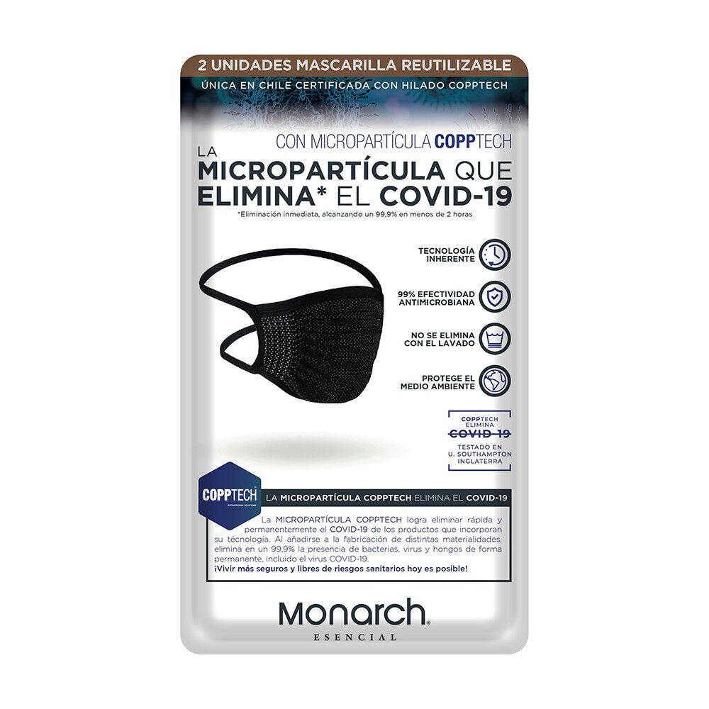 Mascarilla-Reutilizable-Anti-bacterial-Negra-15-Cm-x-20-Cm-X2-imagen-1
