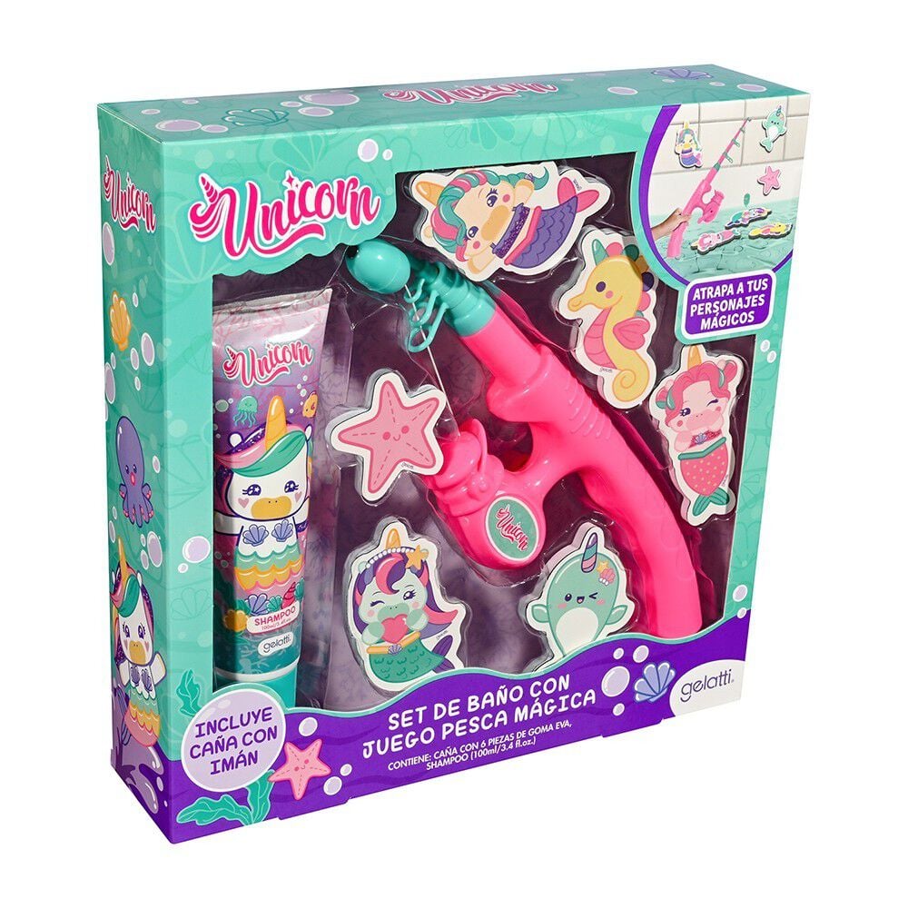 Set de Shampoo + Juego Pesca Unicornio