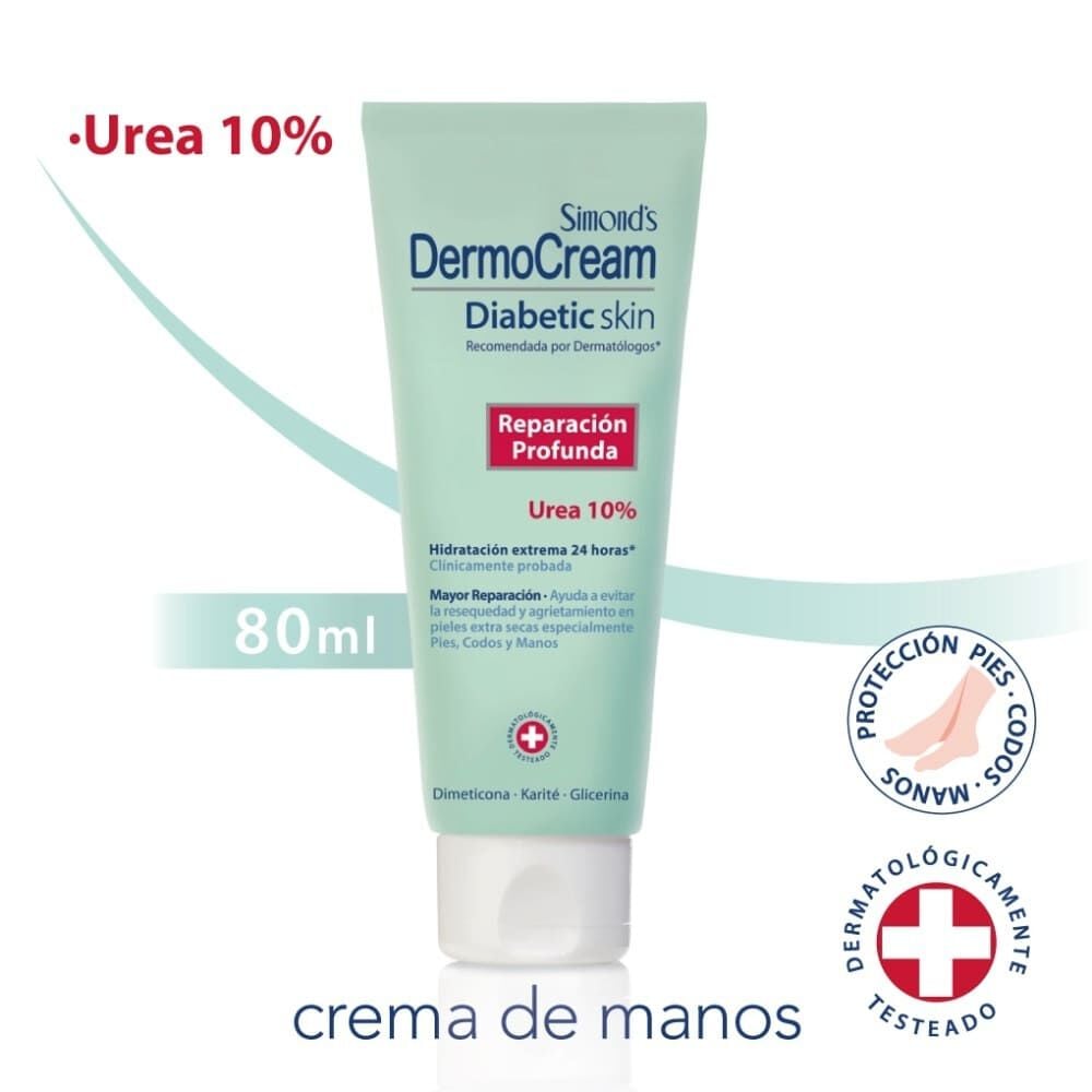 Crema de Manos Diabetic Skin Úrea 10% 80 ml