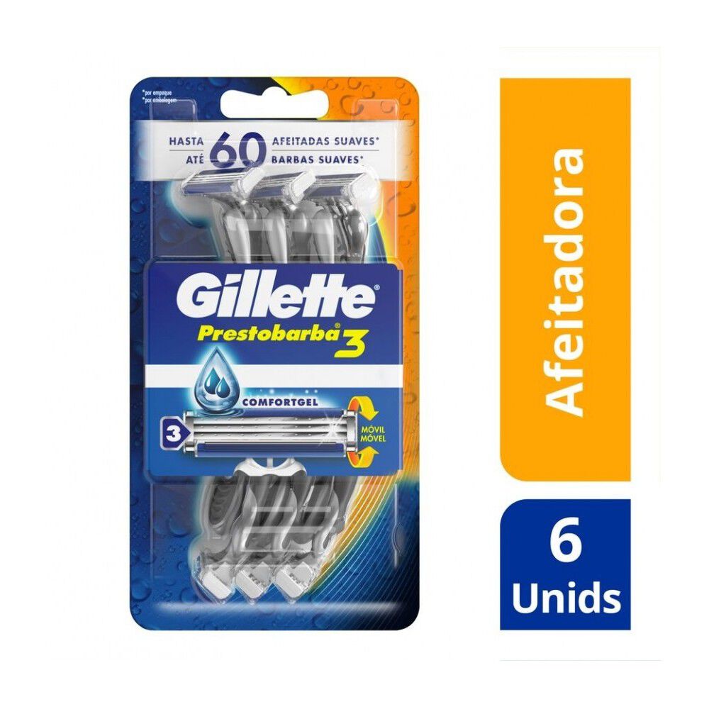 Máquinas-afeitar-Prestobarba-3-6-Unidades-imagen-1