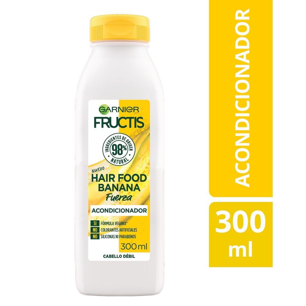 Garnier-Hair-Food-Acondicionador-Banana-Fuerza-Cabello-Débil-300-mL-imagen-2