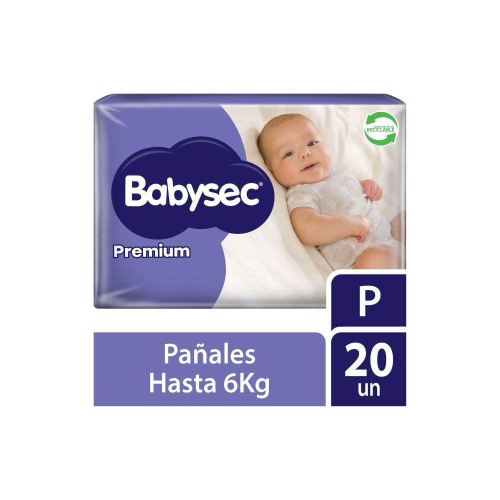 Pañal Premium P x 20