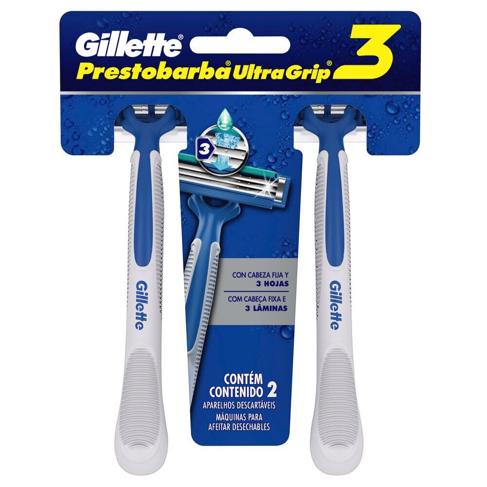 Máquinas-para-Afeitar-Prestobarba-UltraGrip-3/2-Unidades-imagen-5