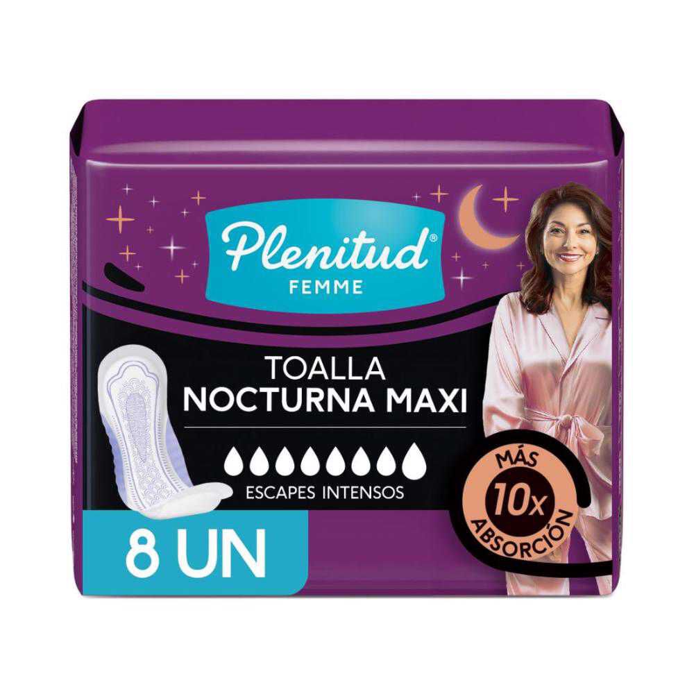 Toalla Incontinencia Noc Plenitud Fem 8U