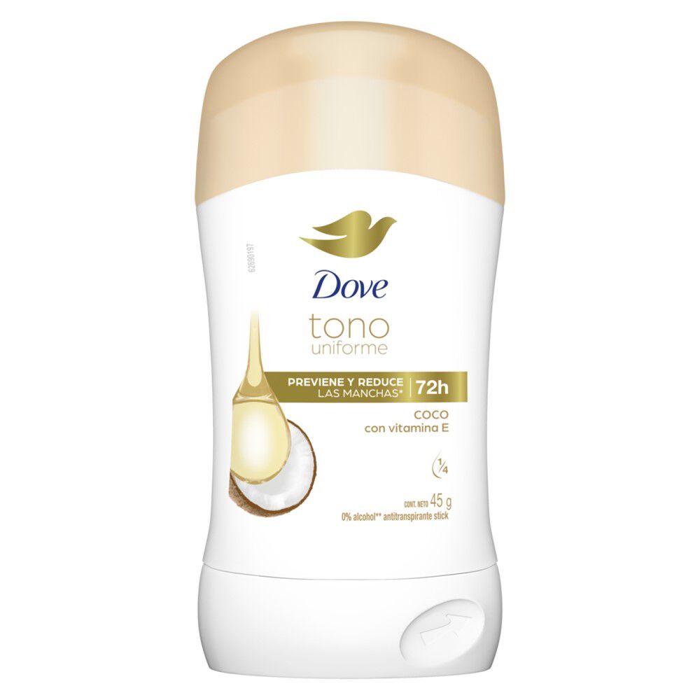 Desodorante Barra Tono Uniforme Coco 45 Gr