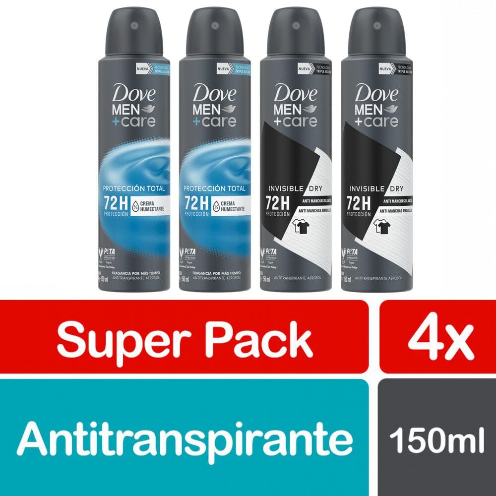 Pack 4 unidades Men Spray 89 grs