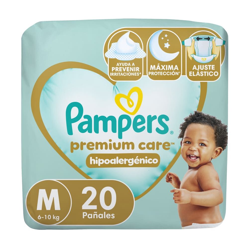 Premium Care Pañales Desechables M 20 Unidades