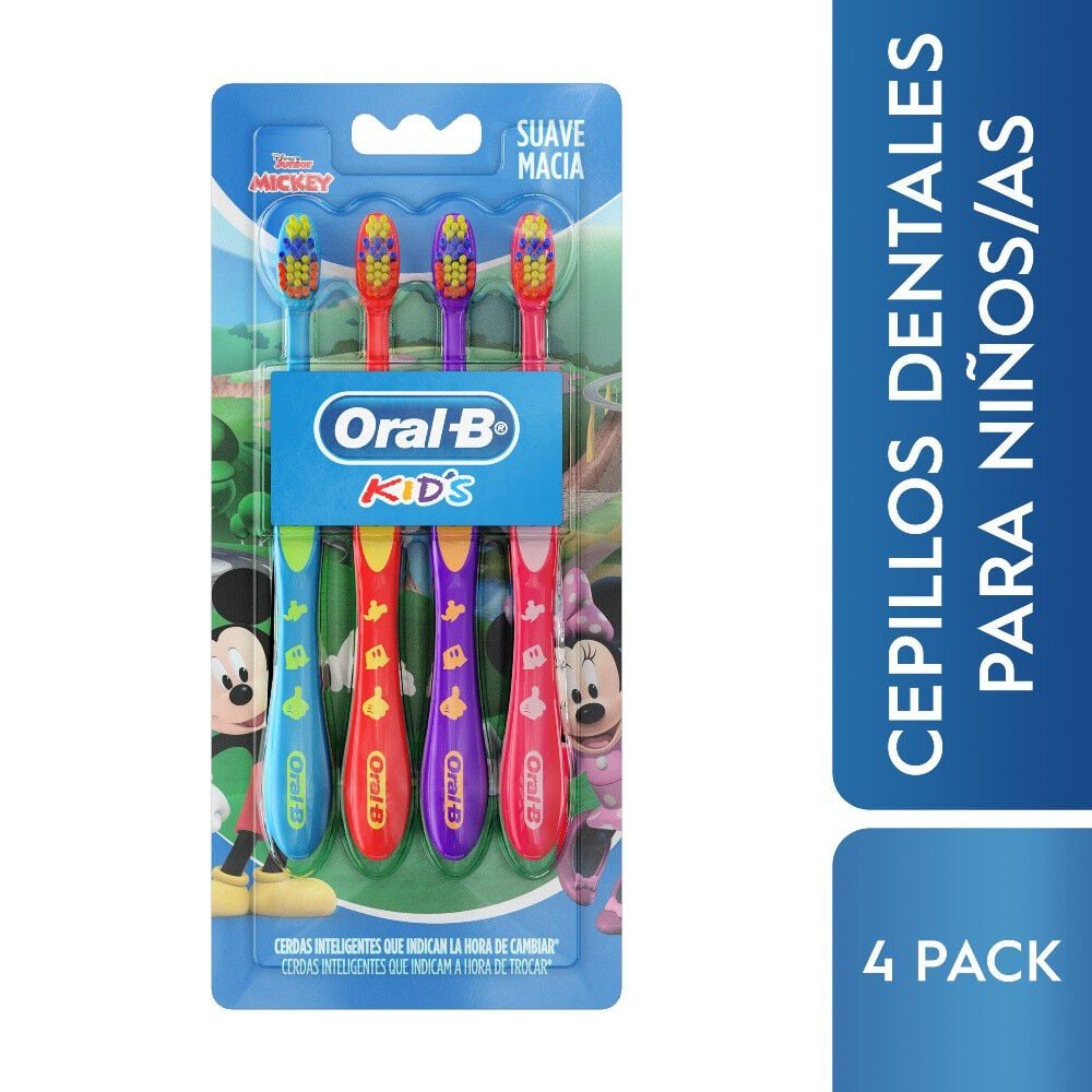 Cepillo Dental Disney Mickey 4 Unidades