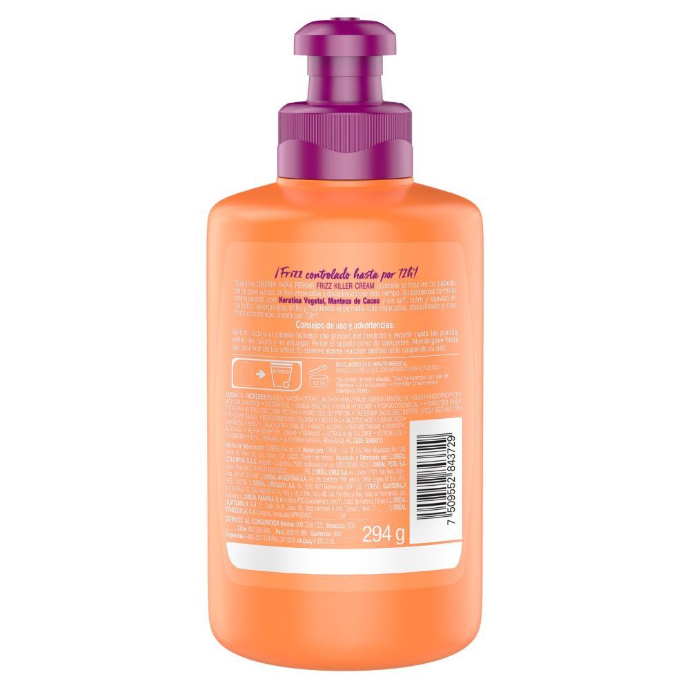 Crema-Para-Peinar-Dream-Long-Liss-Cabello-Largo-Con-Frizz-300-ml-imagen-3